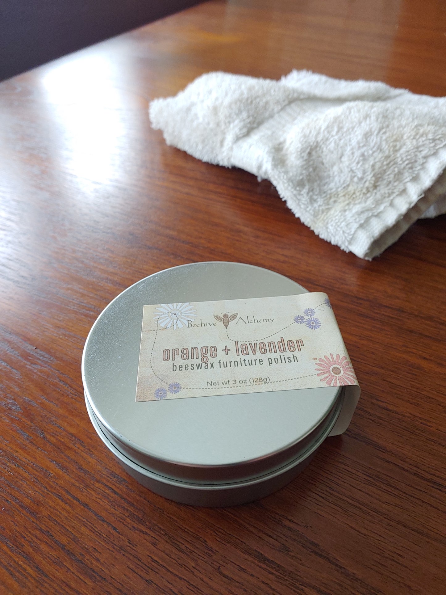 Beeswax Furniture Polish - Orange and Lavender