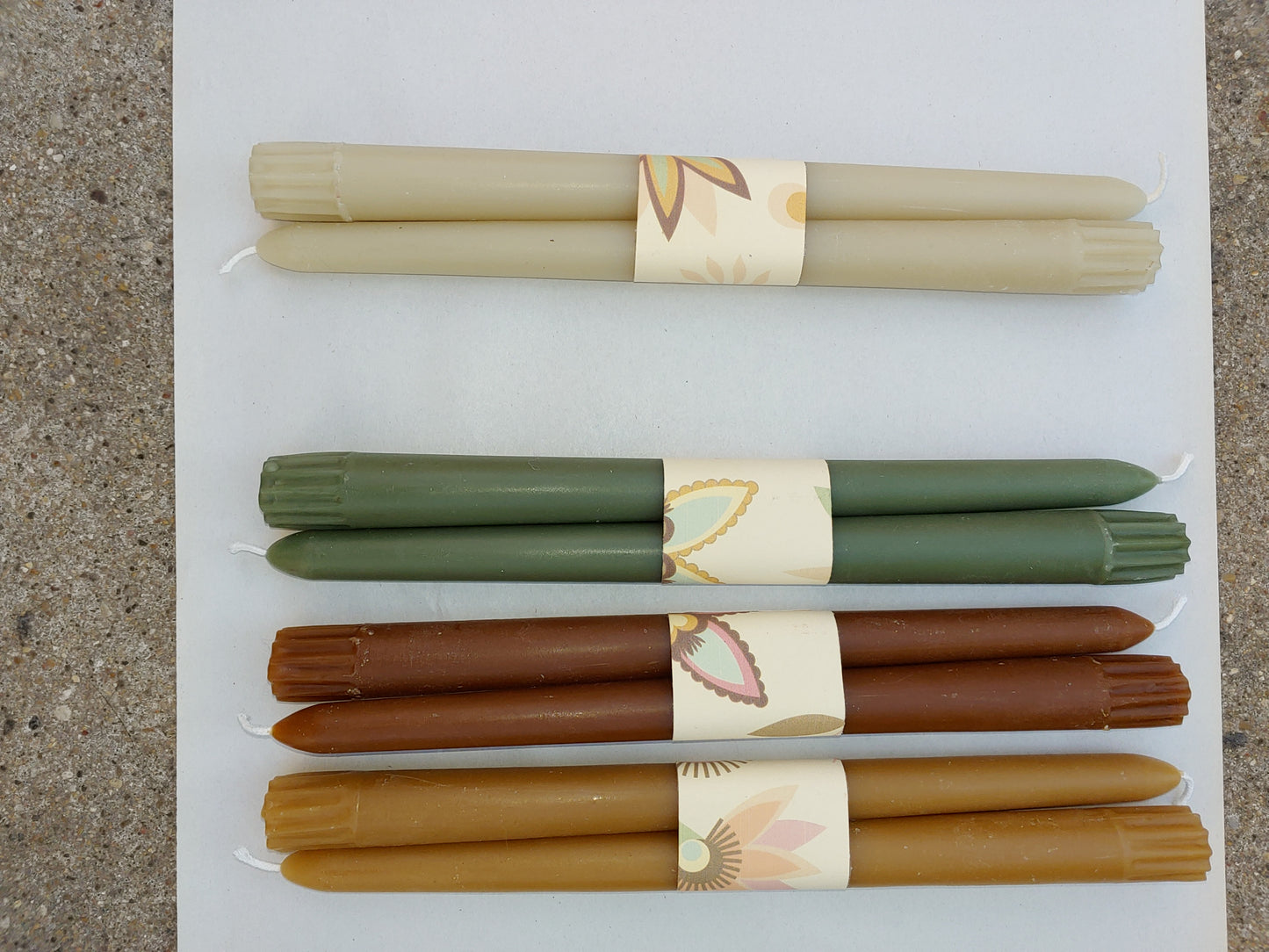 Beeswax Round Taper Candles