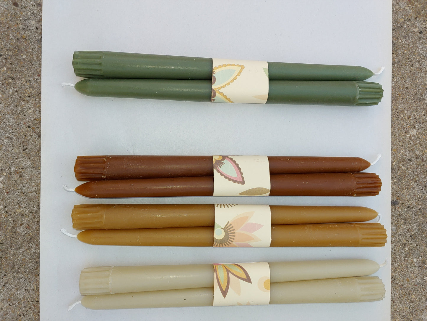 Beeswax Round Taper Candles