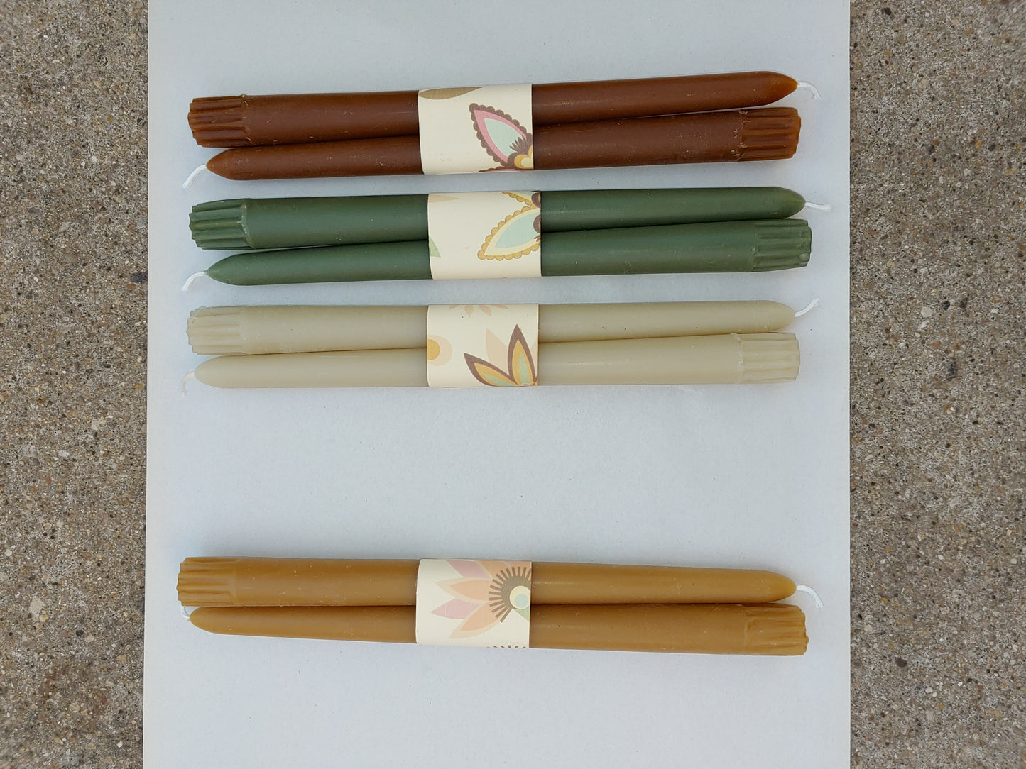 Beeswax Round Taper Candles